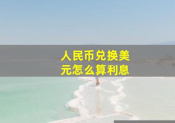 人民币兑换美元怎么算利息