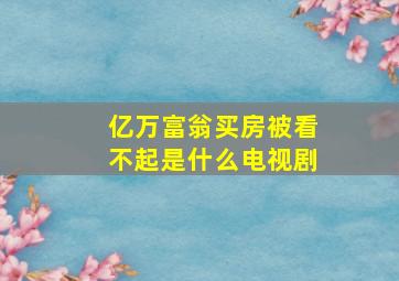 亿万富翁买房被看不起是什么电视剧