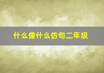 什么像什么仿句二年级