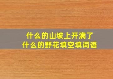 什么的山坡上开满了什么的野花填空填词语