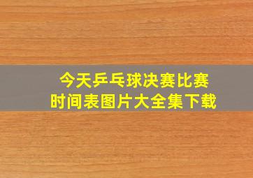 今天乒乓球决赛比赛时间表图片大全集下载