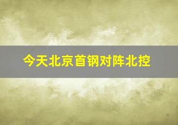 今天北京首钢对阵北控