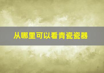 从哪里可以看青瓷瓷器