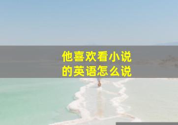 他喜欢看小说的英语怎么说