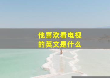 他喜欢看电视的英文是什么