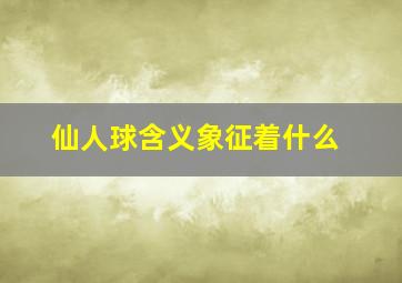 仙人球含义象征着什么