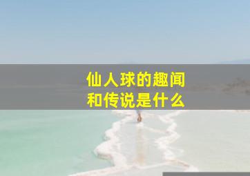 仙人球的趣闻和传说是什么