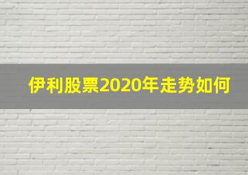 伊利股票2020年走势如何