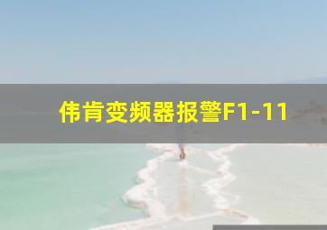 伟肯变频器报警F1-11