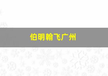 伯明翰飞广州