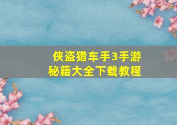 侠盗猎车手3手游秘籍大全下载教程