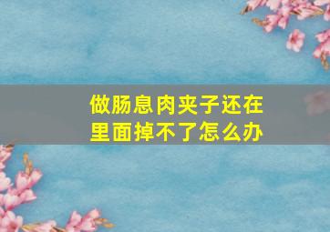 做肠息肉夹子还在里面掉不了怎么办