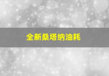 全新桑塔纳油耗