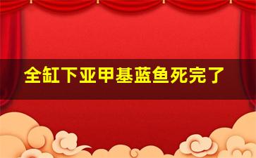 全缸下亚甲基蓝鱼死完了