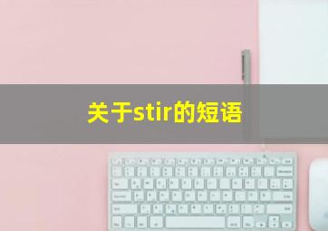 关于stir的短语