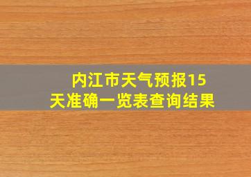 内江市天气预报15天准确一览表查询结果