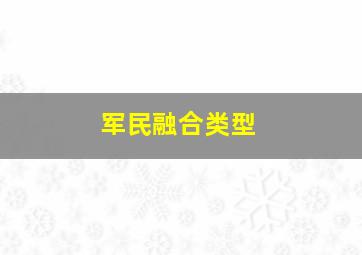 军民融合类型