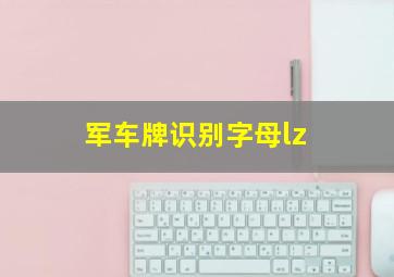 军车牌识别字母lz