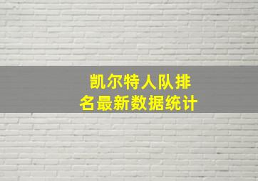 凯尔特人队排名最新数据统计