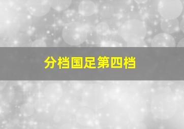 分档国足第四档