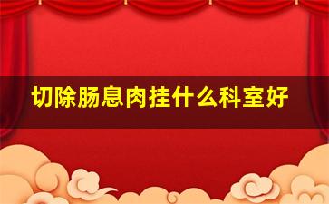 切除肠息肉挂什么科室好