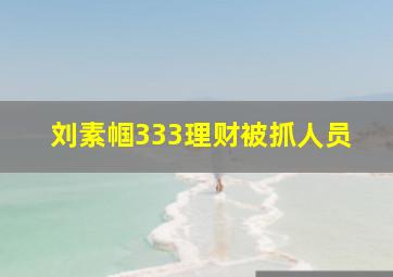 刘素帼333理财被抓人员