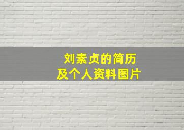 刘素贞的简历及个人资料图片