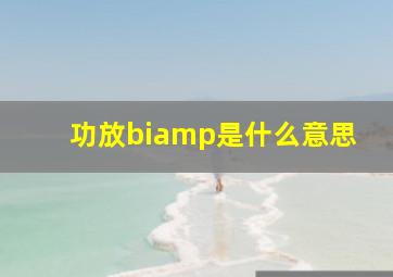 功放biamp是什么意思