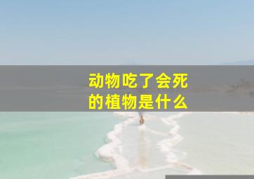 动物吃了会死的植物是什么