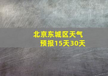 北京东城区天气预报15天30天