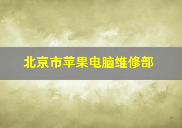 北京市苹果电脑维修部