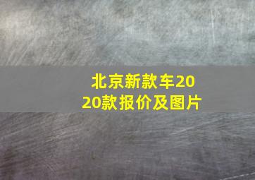 北京新款车2020款报价及图片