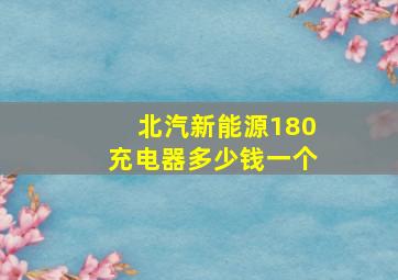 北汽新能源180充电器多少钱一个