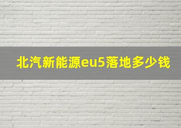 北汽新能源eu5落地多少钱