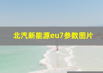 北汽新能源eu7参数图片