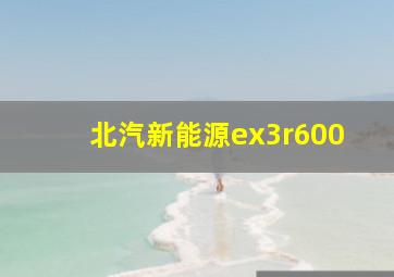 北汽新能源ex3r600