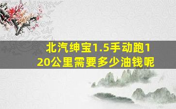 北汽绅宝1.5手动跑120公里需要多少油钱呢