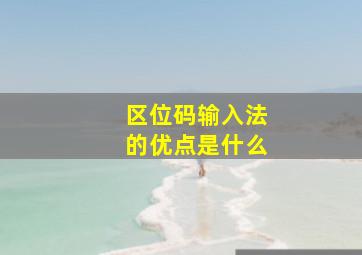 区位码输入法的优点是什么