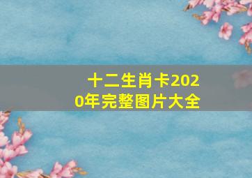 十二生肖卡2020年完整图片大全