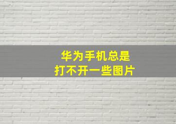 华为手机总是打不开一些图片