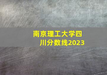 南京理工大学四川分数线2023