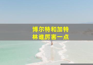 博尔特和加特林谁厉害一点