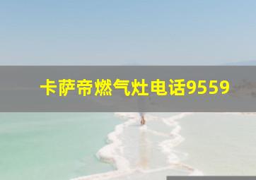 卡萨帝燃气灶电话9559