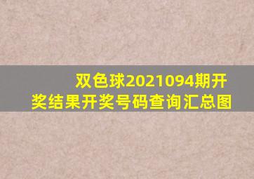 双色球2021094期开奖结果开奖号码查询汇总图