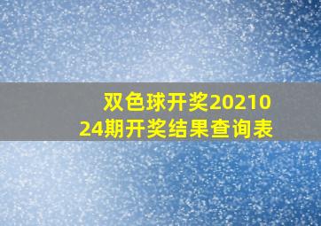 双色球开奖2021024期开奖结果查询表