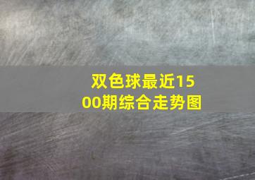 双色球最近1500期综合走势图