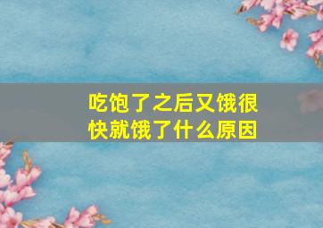 吃饱了之后又饿很快就饿了什么原因