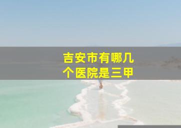 吉安市有哪几个医院是三甲