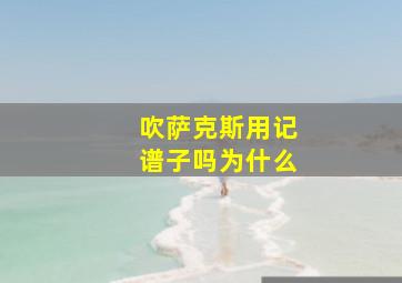 吹萨克斯用记谱子吗为什么