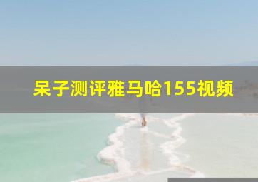 呆子测评雅马哈155视频